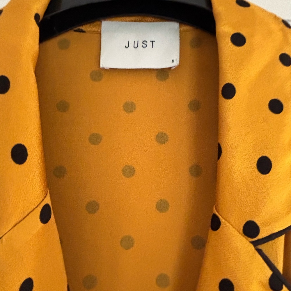 Women's Polka Dot Jacket - Yellow and Black